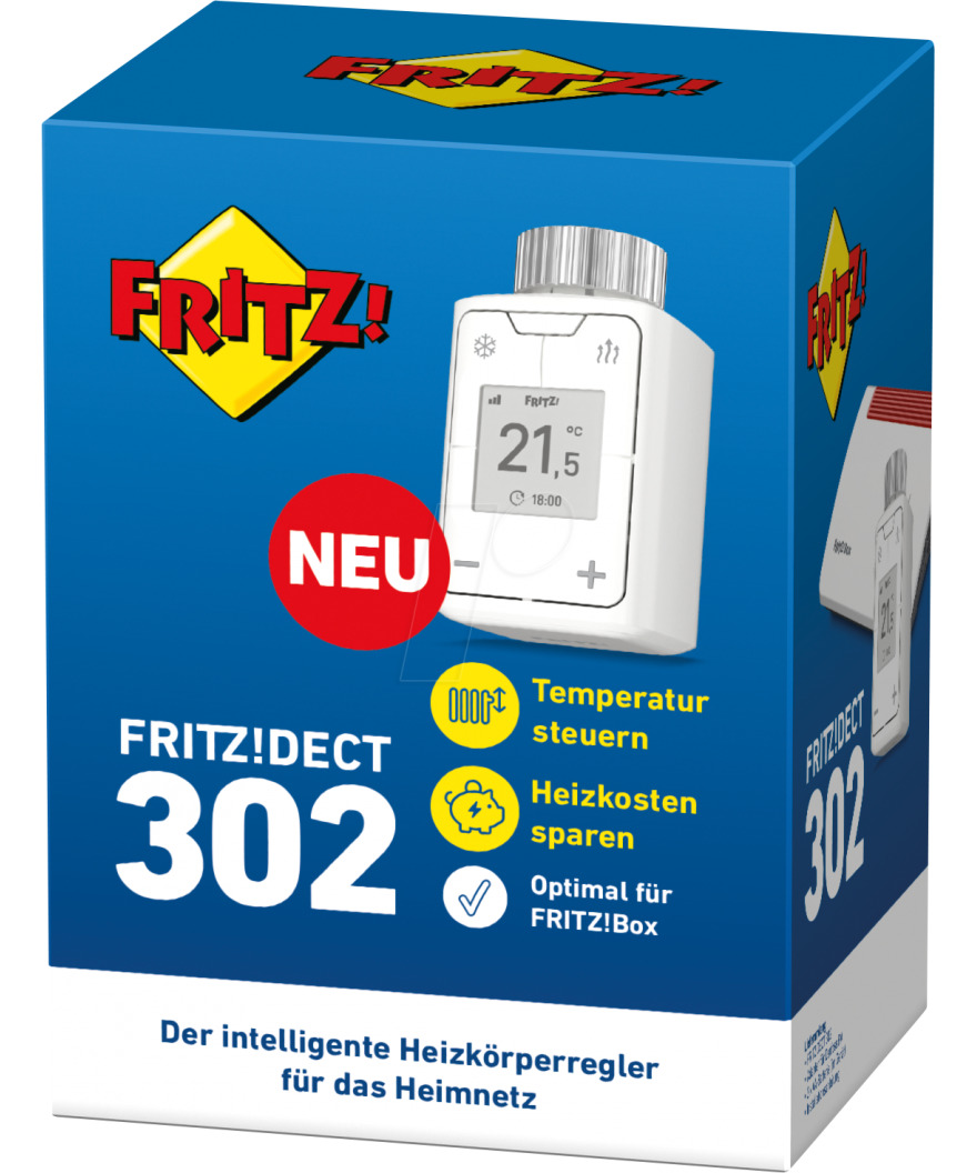 Verslinden Neem de telefoon op Verplicht FRITZ!DECT 302 Intelligente radiatorknop voor de CV - FritzShop