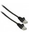 UTP-kabel - 1 meter CAT6 straight Zwart